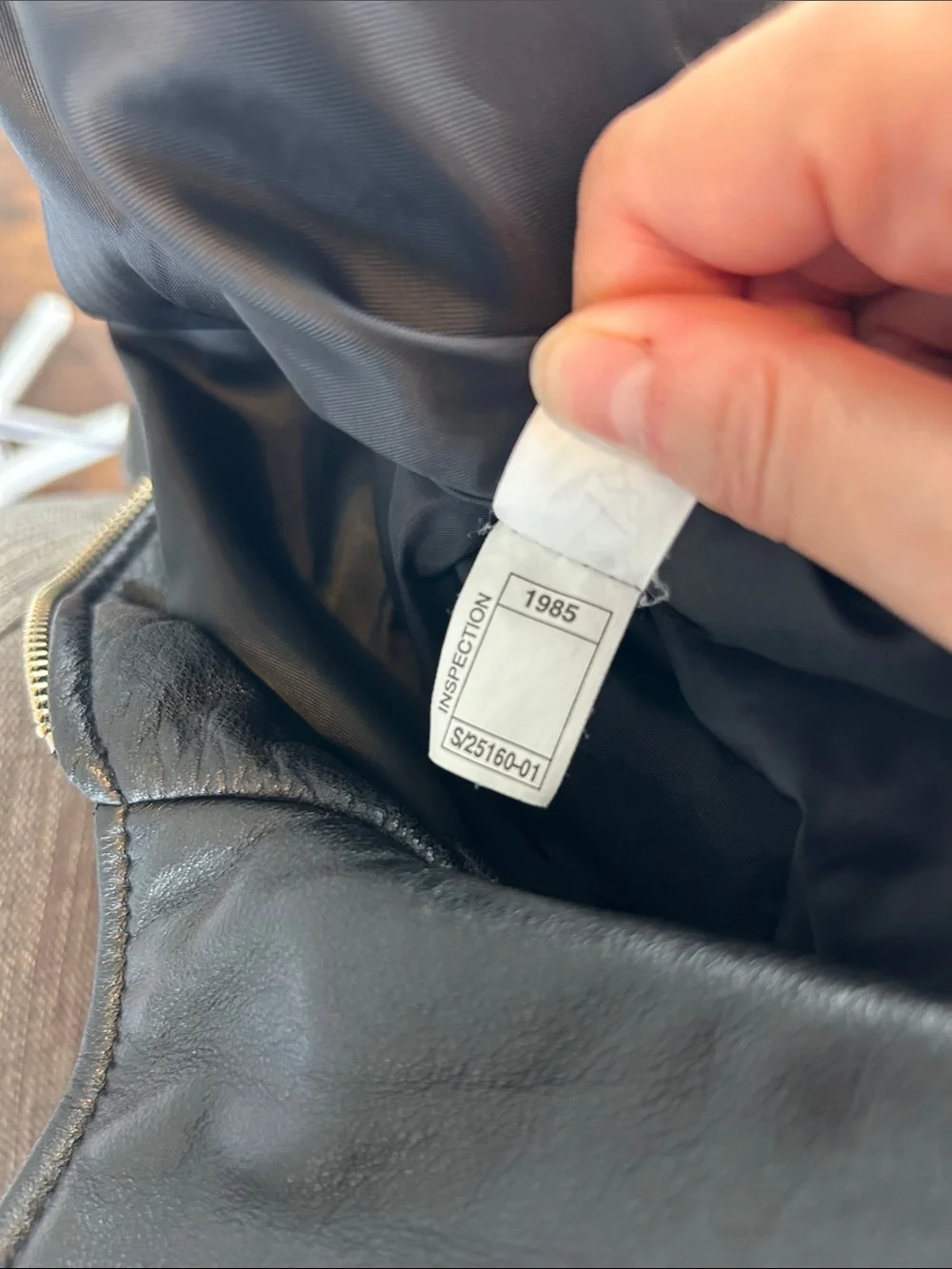 Wilson ‘s‎ Black Leather Vintage 1985 Zip-Front Jacket - Medium
